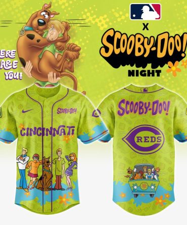 Scooby-Doo Cincinnati Reds Jersey - Limited Mlb Collaboration, Perfect For Fans!