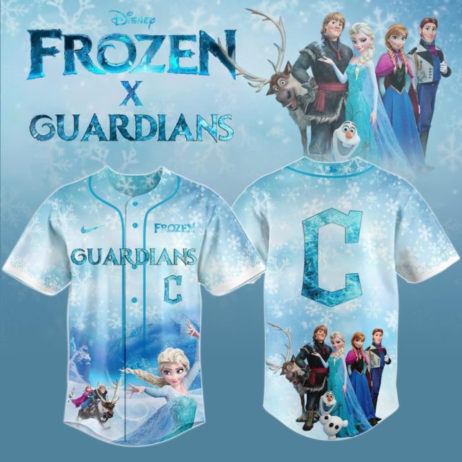 Disney Frozen X Guardians Baseball Jersey – Magical Winter Sportswear For Kids