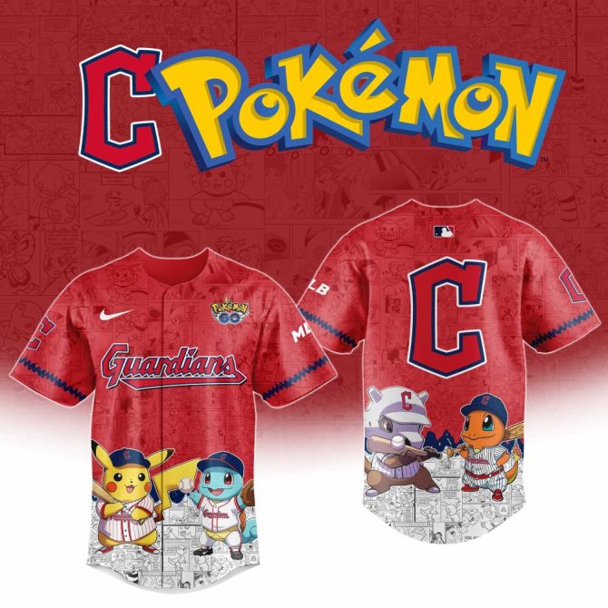 Limited Edition Pokémon Baseball Jersey - Guardians Team Style - Catch 'Em All Now!