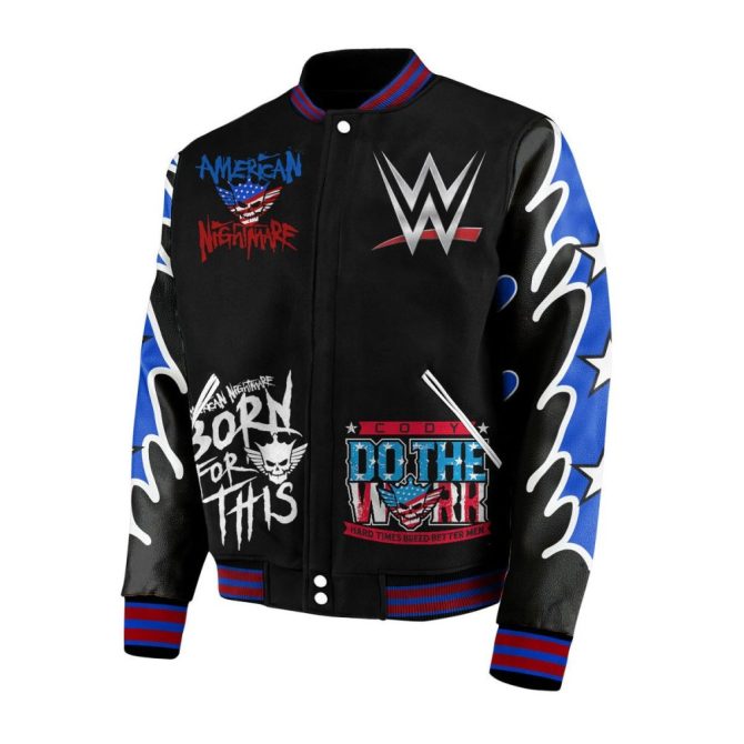 Limited Edition Cody Rhodes Wwe Bomber Jacket – Ultimate Fan Gear! - Image 3