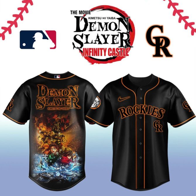 Limited Edition Demon Slayer Rockies Jersey - Anime Baseball Fan Gear