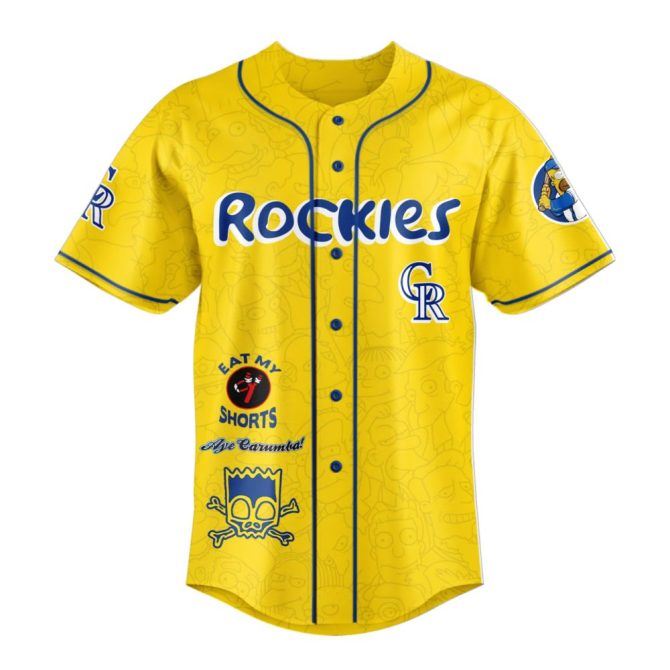 Limited Edition Rockies X Simpsons Jersey – Bold, Fun, And Unique Fan Gear! - Image 2