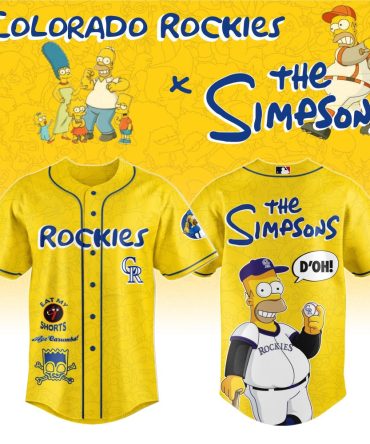 Limited Edition Rockies X Simpsons Jersey – Bold, Fun, And Unique Fan Gear!