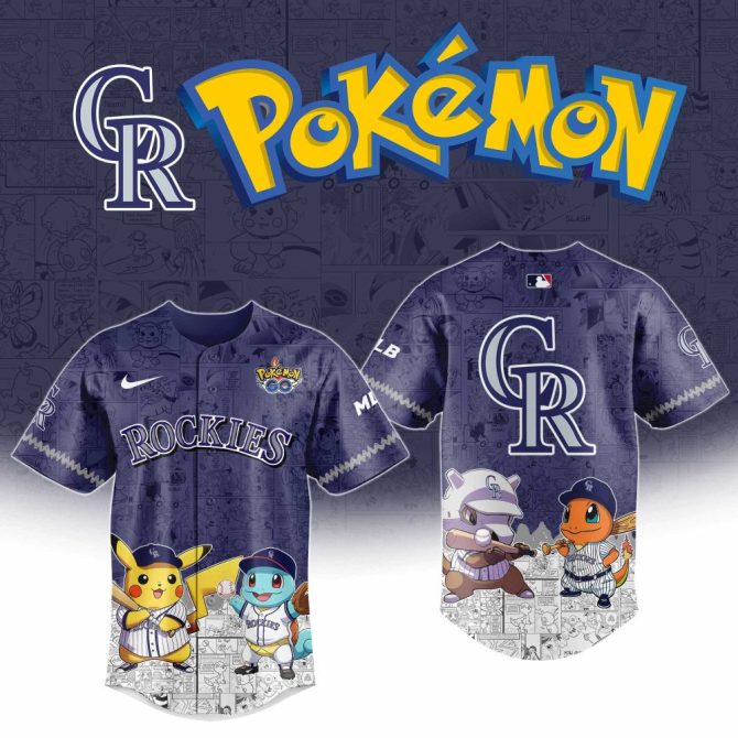 Exclusive Pokémon X Rockies Jersey - Limited Edition Mlb Fan Gear!