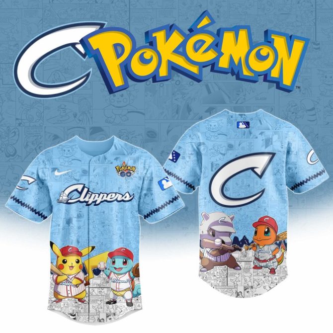 Limited Edition Pokémon Columbus Clippers Clippers Jersey - Catch 'Em All Style For Fans!