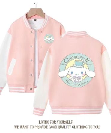 Limited Edition Cinnamoroll 15Th Anniversary Pink Varsity Jacket – Cute & Cozy Gift