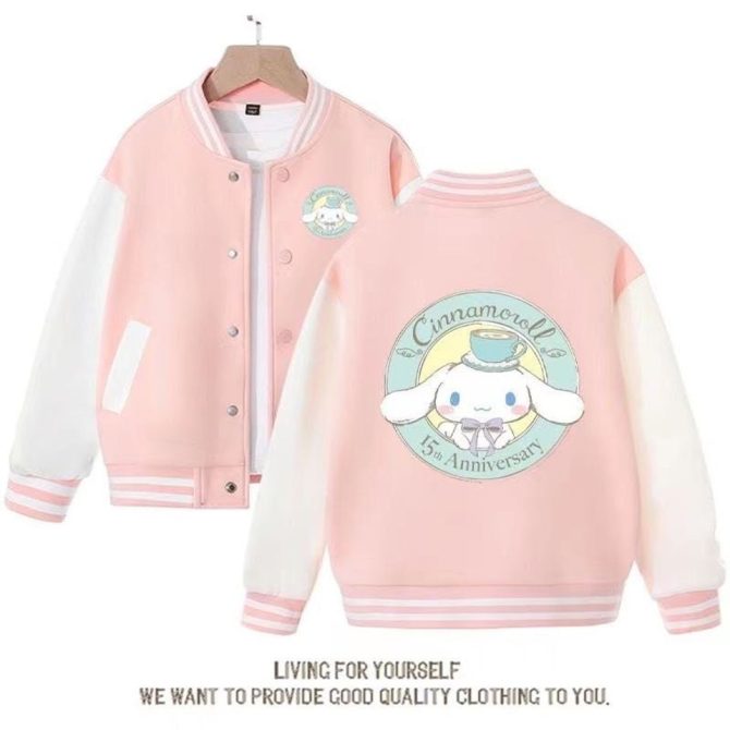Limited Edition Cinnamoroll 15Th Anniversary Pink Varsity Jacket – Cute & Cozy Gift