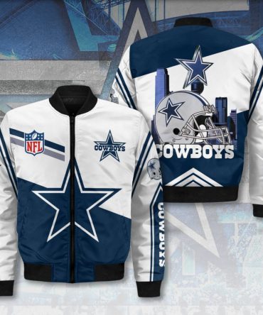 Men'S Dallas Cowboys Bomber Jacket – Stylish Nfl Fan Gear With Bold Graphics
