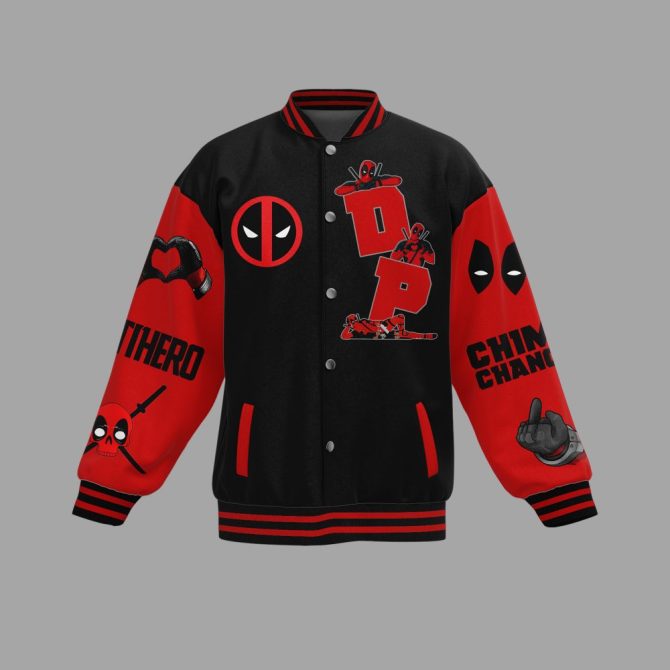 Limited Edition Deadpool Varsity Jacket - Maximum Effort Design For Marvel Fans - Image 2