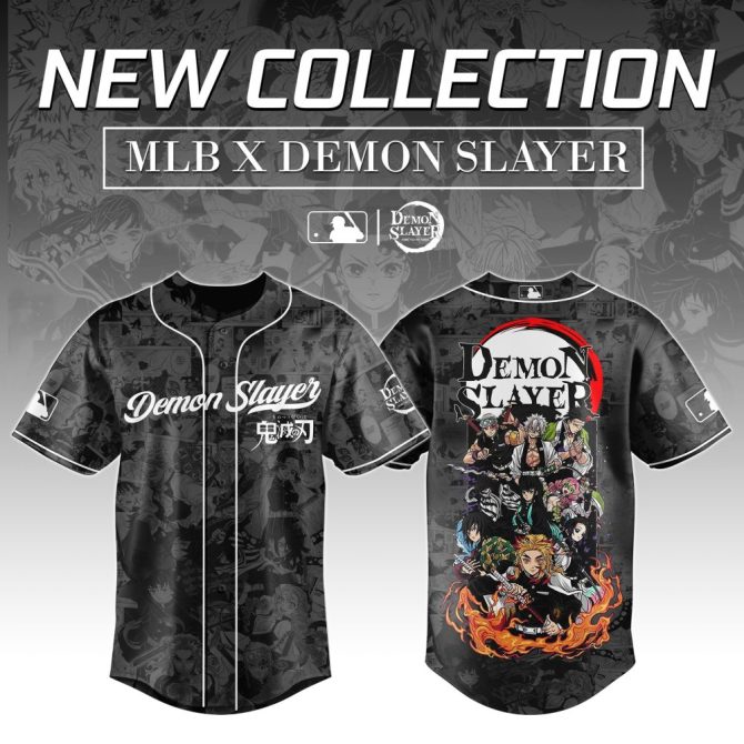 Mlb X Demon Slayer Limited Edition Jersey - Anime Fans Must-Have! ⚾🔥