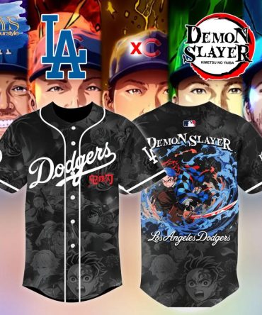 Demon Slayer X La Dodgers Baseball Jersey – Anime Fans' Must-Have Apparel