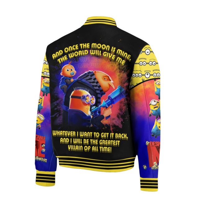 Despicable Me Minions Bomber Jacket - Vibrant Villainous Style For Fans - Unisex & Cozy! - Image 3
