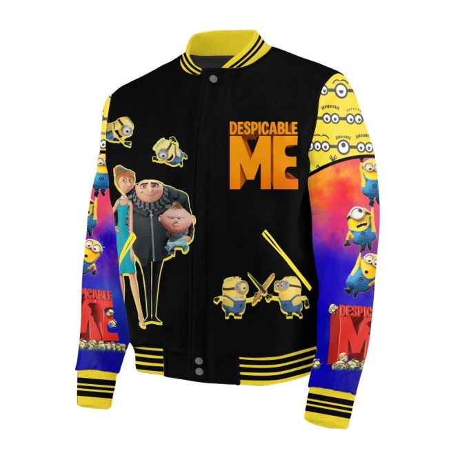 Despicable Me Minions Bomber Jacket - Vibrant Villainous Style For Fans - Unisex & Cozy! - Image 2