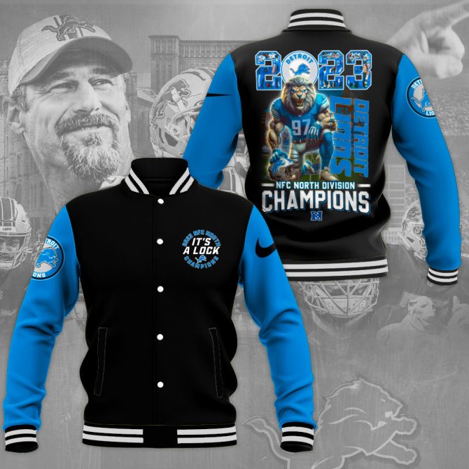 2023 Nfc North Champions Lions Jacket – Celebrate Victory In Style!