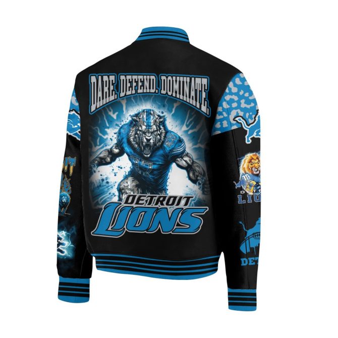 Detroit Lions Varsity Jacket - Bold Design, Perfect For Fans! Limited Edition - Image 3