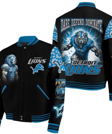 Detroit Lions Varsity Jacket - Bold Design, Perfect For Fans! Limited Edition