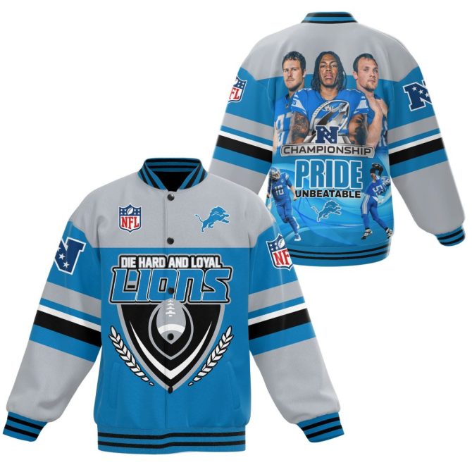 Detroit Lions Championship Pride Jacket - Unbeatable Fan Gear For Die-Hard Supporters