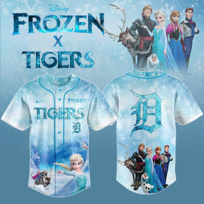 Disney Frozen X Tigers Jersey – Limited Edition Snowflake Design For Kids & Fans