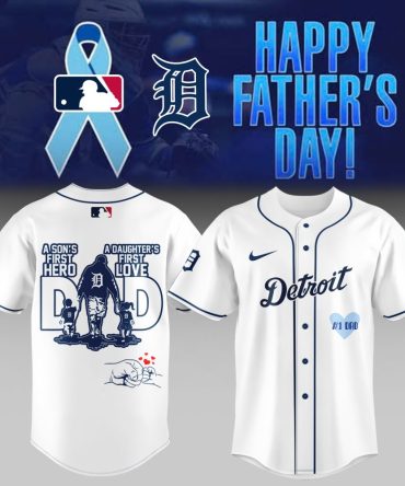 Celebrate Father'S Day: Detroit Baseball Fan Jersey - A Son'S Hero, A Daughter'S Love