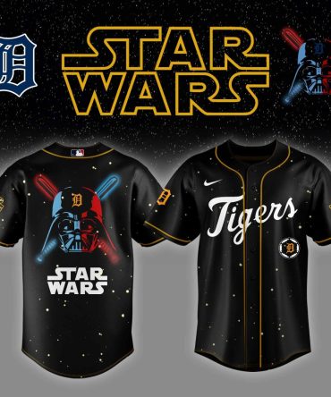 Limited Edition Star Wars X Tigers Baseball Jersey – Ultimate Fan Gear!