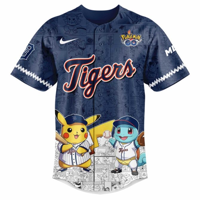 Detroit Tigers Pokémon Baseball Jersey – Limited Edition Fan Gear! - Image 2