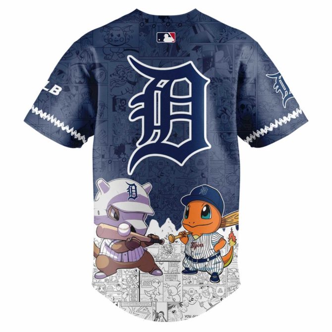 Detroit Tigers Pokémon Baseball Jersey – Limited Edition Fan Gear! - Image 3