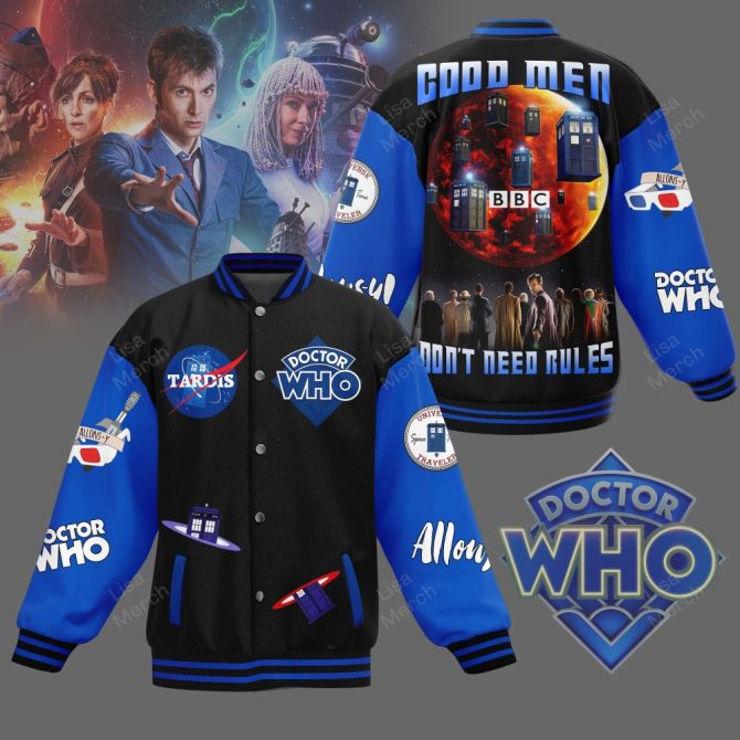 Doctor Who Varsity Jacket - Tardis Design, Perfect For Fans, Unisex, Limited Edition
