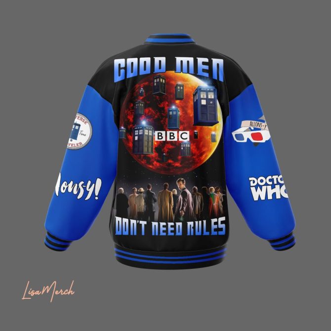 Doctor Who Varsity Jacket - Tardis Design, Perfect For Fans, Unisex, Limited Edition - Image 3