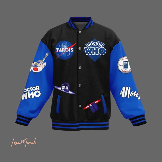 Doctor Who Varsity Jacket - Tardis Design, Perfect For Fans, Unisex, Limited Edition - Image 2