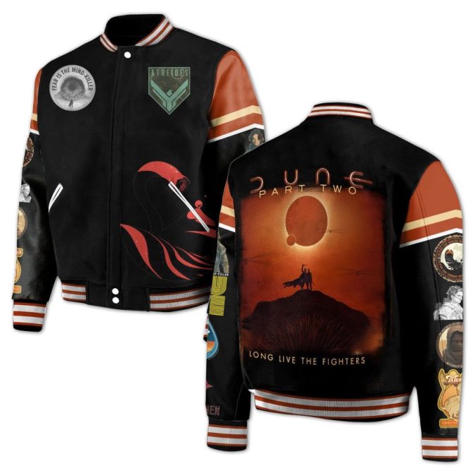 Dune Part Two Retro Varsity Jacket - Sci-Fi Fan Must-Have! Limited Edition