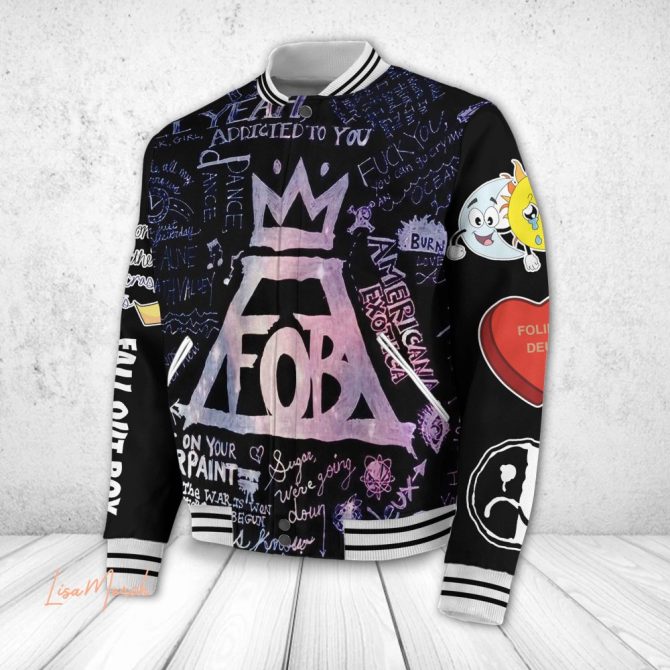 Exclusive Fall Out Boy Varsity Jacket - Fan Art Design, Limited Edition , Perfect Gift For Music Lovers - Image 2