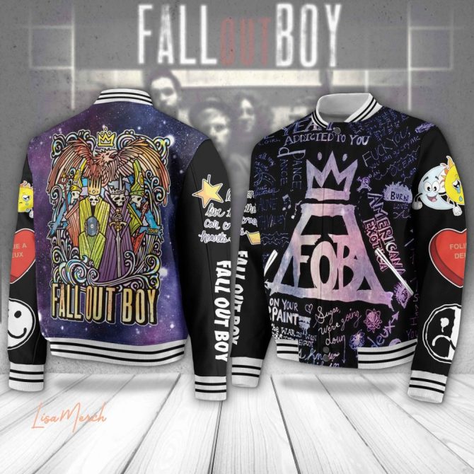 Exclusive Fall Out Boy Varsity Jacket - Fan Art Design, Limited Edition , Perfect Gift For Music Lovers