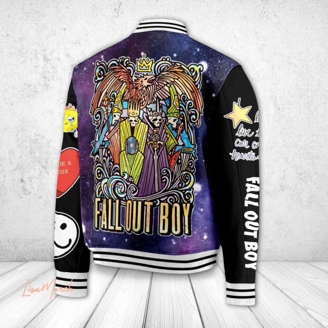 Exclusive Fall Out Boy Varsity Jacket - Fan Art Design, Limited Edition , Perfect Gift For Music Lovers - Image 3