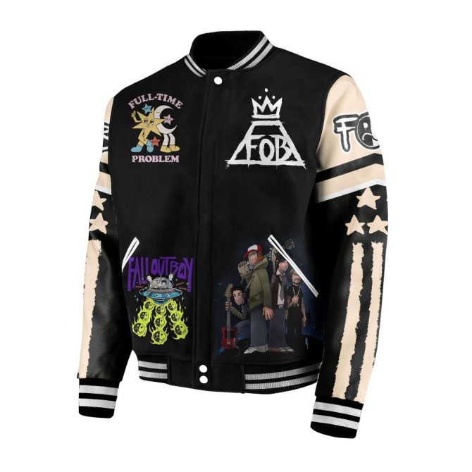 Exclusive Band-Themed Varsity Jacket - Bold Graphics & Unique Design - Limited Edition - Image 3