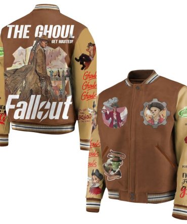 Fallout Ghoul Varsity Jacket - Gamer'S Choice For Style & Comfort, Unisex Design