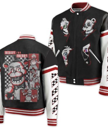 Freddy Fazbear Varsity Jacket - Stylish Gamer Wear For Fans - Limited Edition