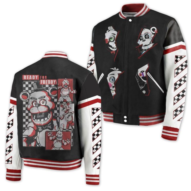 Five Nights Freddy'S Varsity Jacket - Bold & Stylish Fan Apparel For Gamers