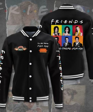 Friends Tv Show Varsity Jacket – Iconic Cast Design, Unisex, Cozy & Stylish