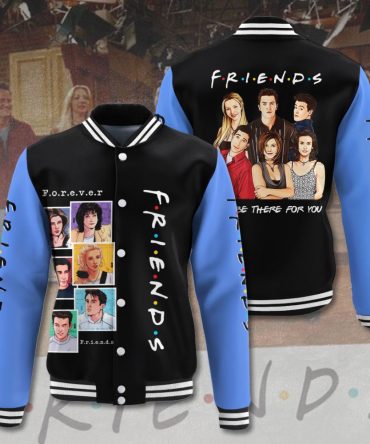 Friends Tv Show Varsity Jacket - Iconic Cast Design, Unisex, Perfect Gift For Fans