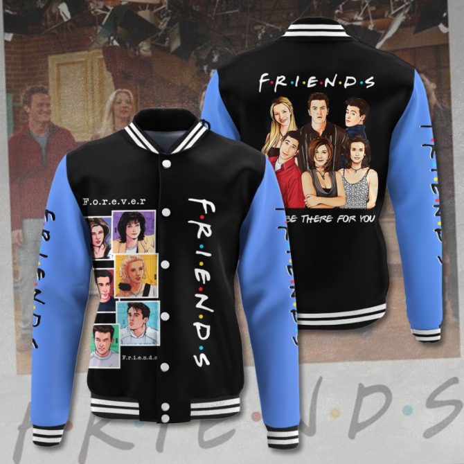 Friends Tv Show Varsity Jacket - Iconic Cast Design, Unisex, Perfect Gift For Fans