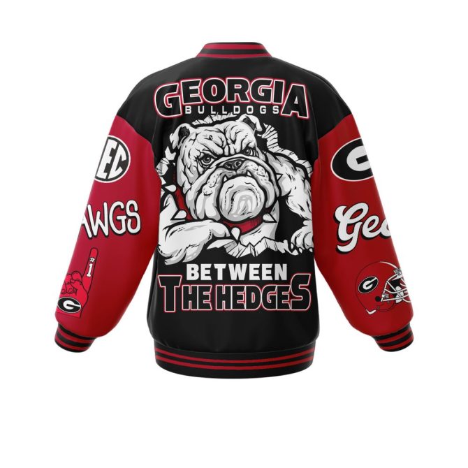 Georgia Bulldogs Varsity Jacket - Bold Design, Perfect For Fans - Show Your Team Spirit! - Image 3