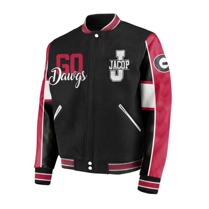 Customizable Dawgs Varsity Jacket - Show Your Pride With Personalized Name & Iconic Design! - Image 3