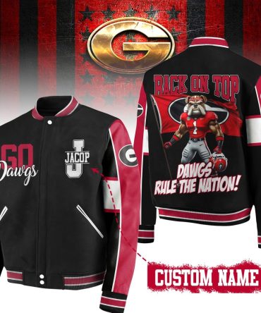Customizable Dawgs Varsity Jacket - Show Your Pride With Personalized Name & Iconic Design!
