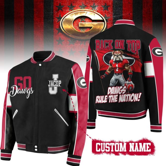 Customizable Dawgs Varsity Jacket - Show Your Pride With Personalized Name & Iconic Design!