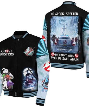 Ghostbusters Frozen Empire Varsity Jacket – Stylish Fan Apparel For Ultimate Comfort & Spook-Free Adventures
