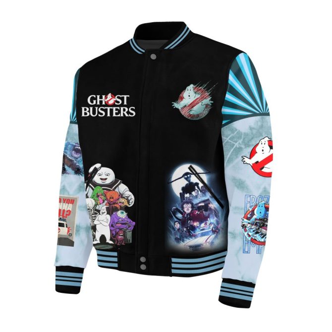 Ghostbusters Frozen Empire Varsity Jacket – Stylish Fan Apparel For Ultimate Comfort & Spook-Free Adventures - Image 2