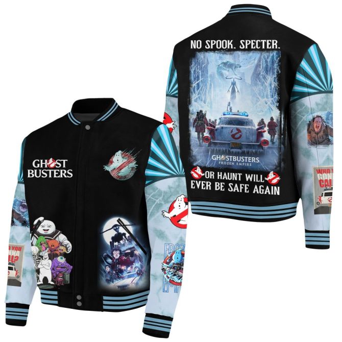 Ghostbusters Frozen Empire Varsity Jacket - Stylish Retro Design For Fans