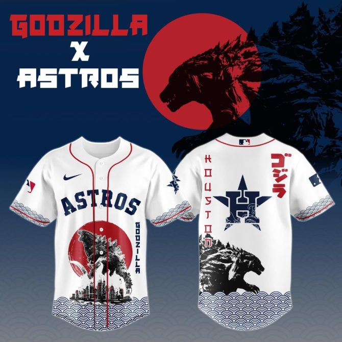 Limited Edition Godzilla X Astros Jersey - Unique Design For Fans!