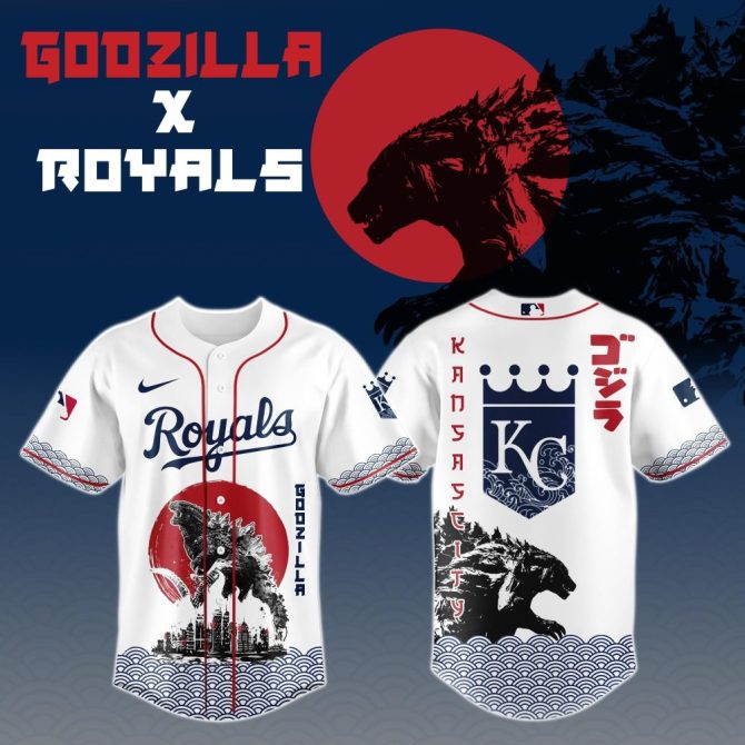 Kansas City Royals X Godzilla Limited Edition Baseball Jersey - Unique Fan Gear