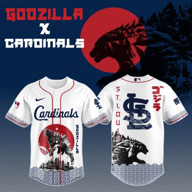 Limited Edition Godzilla X Cardinals Jersey - Unique Design & Bold Style